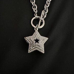 Silver Star Necklace with Earrings
